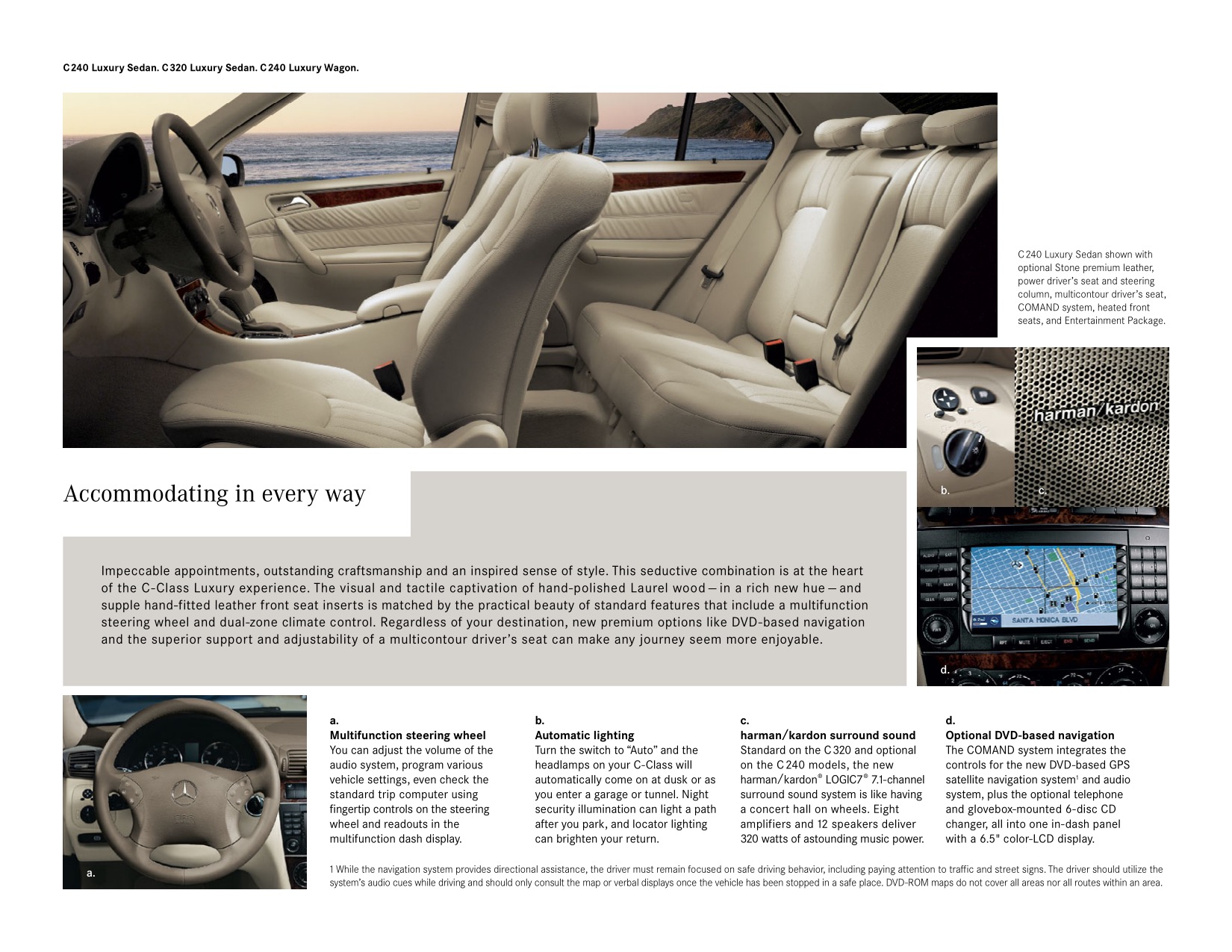 2005 Mercedes-Benz C-Class Luxury Brochure Page 22